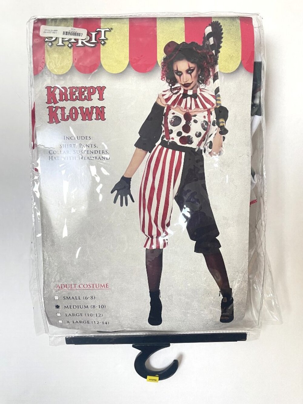 Kreepy Klown Halloween costume Adult M 8-10
